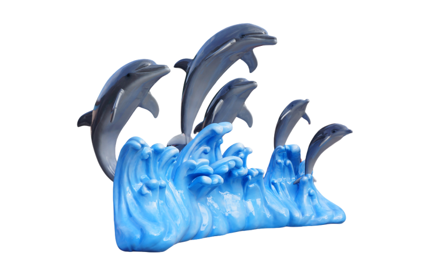 海豚雕塑